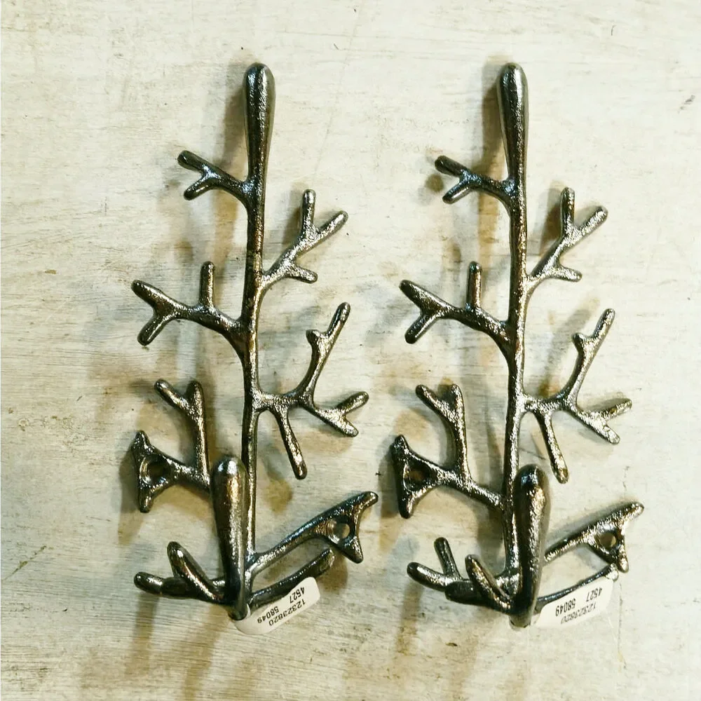 Anthropologie Coral Branch Wall Hook – Cast Iron Coastal Decor NWT Discontinued